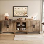 WAMPAT Modular Farmhouse TV Stand for 85-Inch TVs
