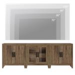 WAMPAT Modular Farmhouse TV Stand for 85-Inch TVs