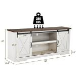 Amerlife 66" Farmhouse TV Stand with Storage