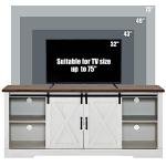 Amerlife 66" Farmhouse TV Stand with Storage