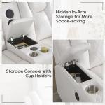 Power Recliner Loveseat with Bass Speakers and LED Lights