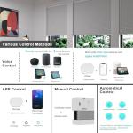 Smart Motorized Cellular Shades with Remote Control