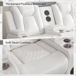 Power Recliner Loveseat with Bass Speakers and LED Lights