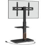 Adjustable Floor TV Stand with Power Outlet