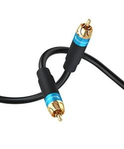 BlueRigger 25FT RCA Subwoofer Cable with Gold Connectors
