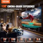 VEVOR 130-Inch Outdoor Fixed Frame Projector Screen