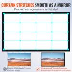 VEVOR 130-Inch Outdoor Fixed Frame Projector Screen