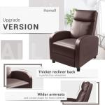 Homall Recliner Chair with Lumbar Support - Brown