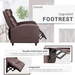 Homall Recliner Chair with Lumbar Support - Brown