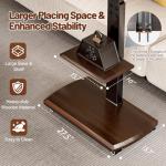 OUKMIC Mobile TV Stand with Power Outlet, Adjustable