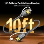 IVANKY 10ft Optical Audio Cable for Home Theater