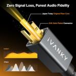 IVANKY 10ft Optical Audio Cable for Home Theater