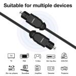 2-Pack 6ft Slim Digital Optical Audio Cables