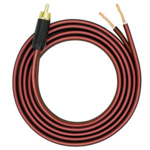 Gold-Plated RCA to Bare Wire Speaker Cable - 10FT