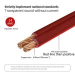 Gold-Plated RCA to Bare Wire Speaker Cable - 10FT