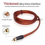 Gold-Plated RCA to Bare Wire Speaker Cable - 10FT