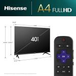Hisense 40-Inch Smart FHD Roku TV with Alexa