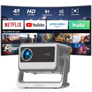 4K Smart Projector with WiFi and Bluetooth