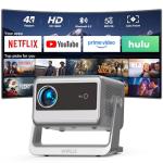 4K Smart Projector with WiFi and Bluetooth
