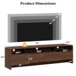 AMERLIFE 70" Modern Wood TV Stand with Cabinets