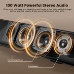 BESTISAN 100W 40-Inch Bluetooth Sound Bar Speaker