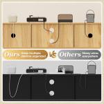 Boho 65-Inch TV Stand with Adjustable Shelves