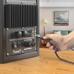 EMK 10ft Gold-Plated RCA Subwoofer Audio Cable