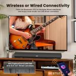 BESTISAN 100W 40-Inch Bluetooth Sound Bar Speaker