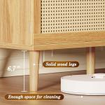 Boho 65-Inch TV Stand with Adjustable Shelves