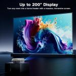 GROVIEW 1080P Bluetooth Mini Projector for Home Theater