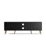 ZttRiee Black TV Stand for TVs up to 65”