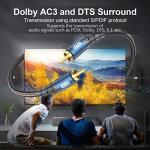 EMK 10ft Gold-Plated RCA Subwoofer Audio Cable