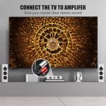 Tan QY 3Ft Gold-Plated RCA Stereo Audio Cable