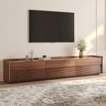 POVISON Mid Century Modern TV Stand with LED Light