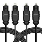 2-Pack 6ft Slim Digital Optical Audio Cables