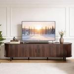 OneBlis 70" Mid-Century Modern TV Stand with Power Outlet