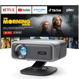 4K WiFi Bluetooth Projector with Auto Focus