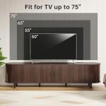 OneBlis 70" Mid-Century Modern TV Stand with Power Outlet