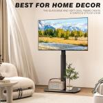 YOMT Adjustable TV Floor Stand for 27-70 Inch TVs