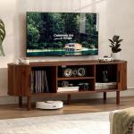 Modern Walnut TV Stand for TVs up to 60 Inch