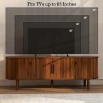 Modern Walnut TV Stand for TVs up to 60 Inch