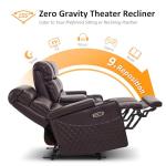 MCombo Zero Gravity Power Recliner Loveseat with USB