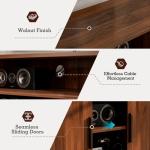 Modern Walnut TV Stand for TVs up to 60 Inch
