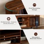 Modern Walnut TV Stand for TVs up to 60 Inch