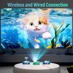 Ksbaby Mini WiFi Portable Home Theater Projector