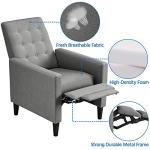 Yaheetech Dark Gray Fabric Recliner Chair