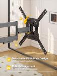 monTEK Full Motion TV Wall Mount for 23-65" TVs