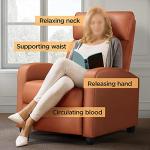 Yaheetech Tan Recliner Chair Set of 2