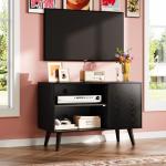 Mid-Century Modern 40-Inch TV Stand with Storage