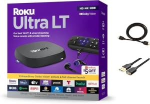 Roku Ultra LT 4K Streaming Device with Remote